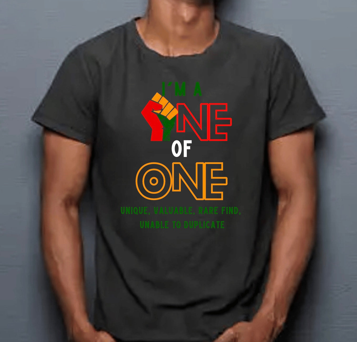 ONE OF ONE FIST FOR THE CULTURE BLACK TEE - UNISEX