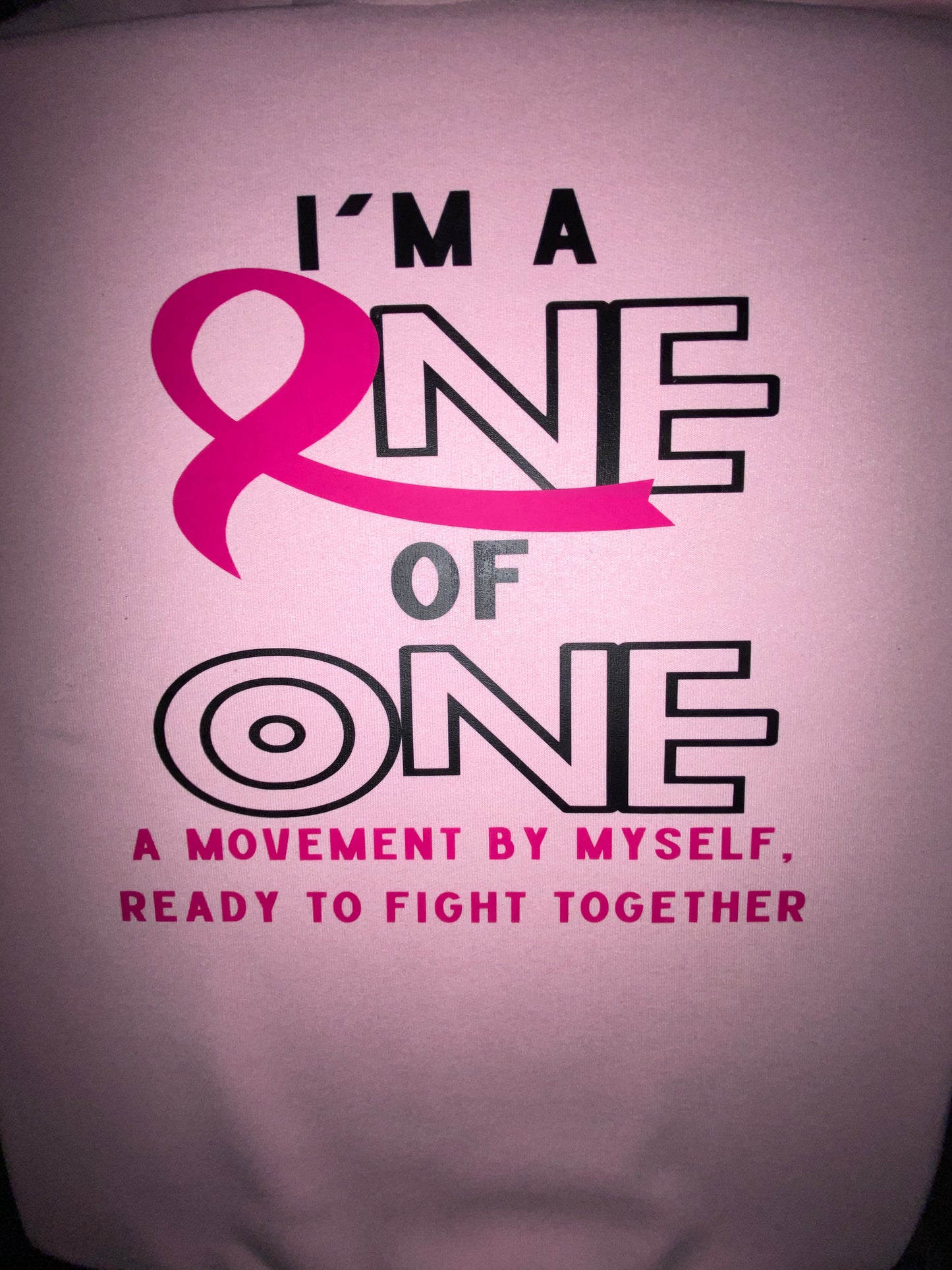 Breast Cancer One of One - crew neck sweatshirt